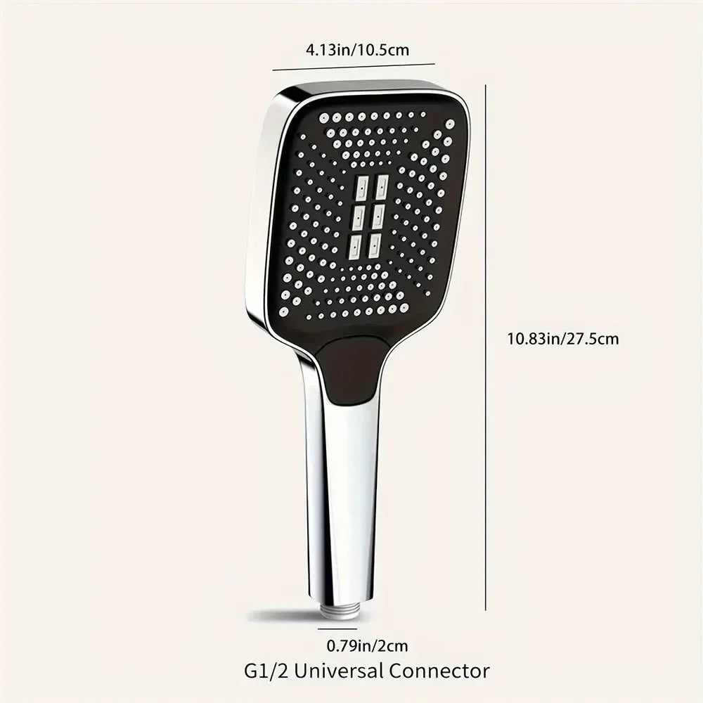 Adjustable High-Pressure Shower Head