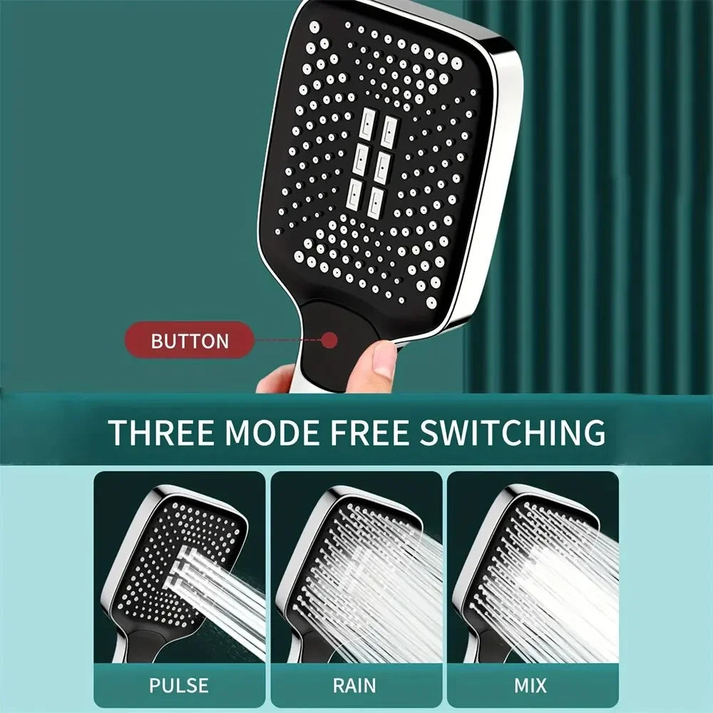 Adjustable High-Pressure Shower Head